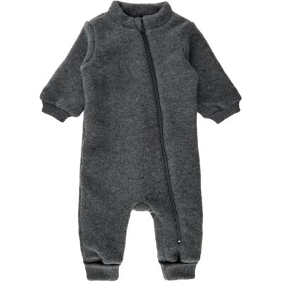 Grenouillère en laine côtelé bébé Mikk-Line Gris 18 mois - Publicité Grenouillère en laine côtelé bébé Mikk-Line Gris 18 mois - Publicité