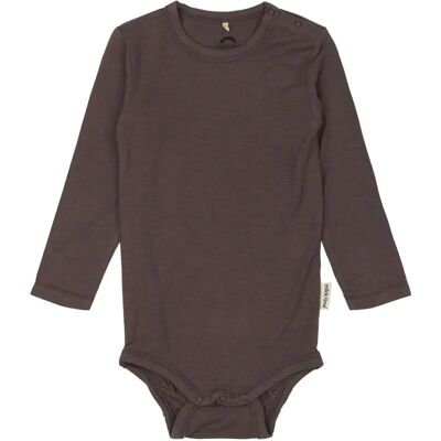 Body manches longues en laine/bambou bébé Mikk-Line Marron 2 mois - Publicité Body manches longues en laine/bambou bébé Mikk-Line Marron 2 mois - Publicité