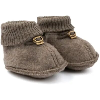Chaussons en laine bébé Mikk-Line Marron 0/1 mois - Publicité Chaussons en laine bébé Mikk-Line Marron 0/1 mois - Publicité