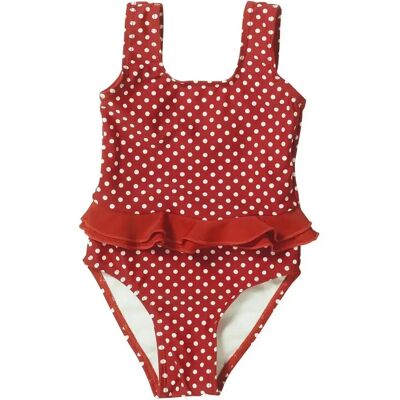 Maillot de bain 1 pièce à points avec protection UV bébé Playshoes Rouge 6/12 mois - Publicité Maillot de bain 1 pièce à points avec protection UV bébé Playshoes Rouge 6/12 mois - Publicité
