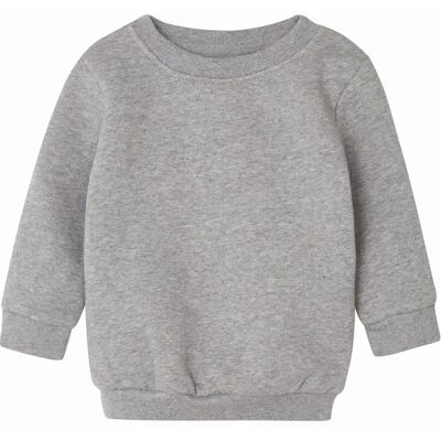 Sweatshirt col rond bébé Babybugz Essential Gris 6/12 mois - Publicité Sweatshirt col rond bébé Babybugz Essential Gris 6/12 mois - Publicité