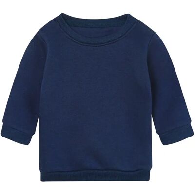 Sweatshirt col rond bébé Babybugz Essential Bleu 18/24 mois - Publicité Sweatshirt col rond bébé Babybugz Essential Bleu 18/24 mois - Publicité
