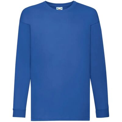 T-shirt à manches longues enfant Fruit of the Loom Valueweight Bleu 9/11 ans - Publicité T-shirt à manches longues enfant Fruit of the Loom Valueweight Bleu 9/11 ans - Publicité