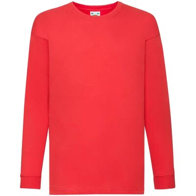 T-shirt à manches longues enfant Fruit of the Loom Valueweight Rouge 9/11 ans - Publicité T-shirt à manches longues enfant Fruit of the Loom Valueweight Rouge 9/11 ans - Publicité