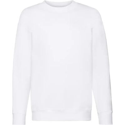 Sweatshirt enfant Fruit of the Loom Premium Blanc 7/8 ans - Publicité Sweatshirt enfant Fruit of the Loom Premium Blanc 7/8 ans - Publicité