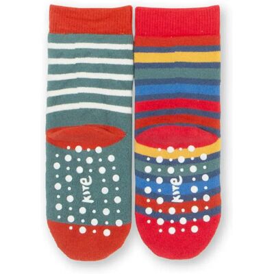 Chaussettes bébé Kite Lunar Ox Grippy (x2) Multicolore 18/24 mois - Publicité Chaussettes bébé Kite Lunar Ox Grippy (x2) Multicolore 18/24 mois - Publicité