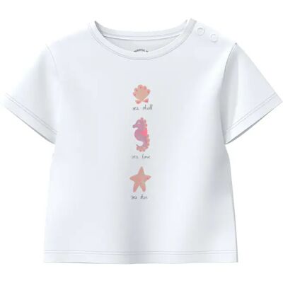 T-shirt en coton avec imprimé pailleté bébé s.Oliver Blanc 18 mois - Publicité T-shirt en coton avec imprimé pailleté bébé s.Oliver Blanc 18 mois - Publicité