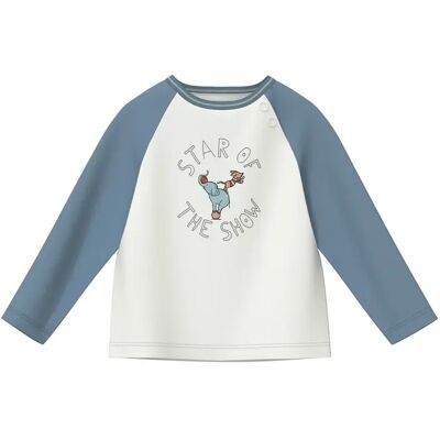 T-shirt décontracté en coton avec imprimé devant et bord côtelé bébé s.Oliver Beige 3 mois - Publicité T-shirt décontracté en coton avec imprimé devant et bord côtelé bébé s.Oliver Beige 3 mois - Publicité