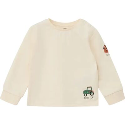T-shirt à manches longues avec détails imprimés et brodés bébé s.Oliver Beige 12 mois - Publicité T-shirt à manches longues avec détails imprimés et brodés bébé s.Oliver Beige 12 mois - Publicité