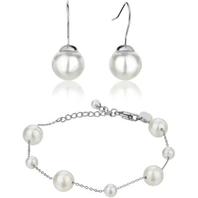 Bracelet et boucles d'oreilles femme Isabella Ford Linda Pearl Argenté TU - Publicité Bracelet et boucles d'oreilles femme Isabella Ford Linda Pearl Argenté TU - Publicité