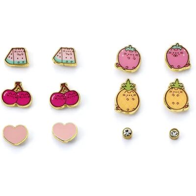 Boucles d'oreilles The Carat Shop Pusheen (x6) Rose TU - Publicité Boucles d'oreilles The Carat Shop Pusheen (x6) Rose TU - Publicité