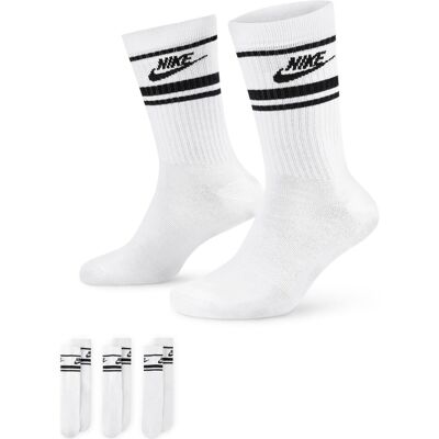 Chaussettes Nike Everyday Essential Crew (x3) Blanc M - Publicité Chaussettes Nike Everyday Essential Crew (x3) Blanc M - Publicité