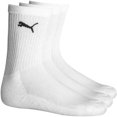 Chaussettes enfant Puma Crew (x3) Blanc 31/34 - Publicité Chaussettes enfant Puma Crew (x3) Blanc 31/34 - Publicité