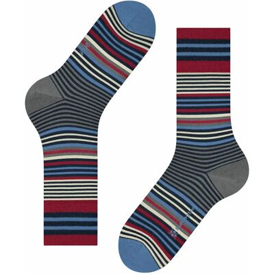 Chaussettes Burlington Stripe Gris 46/50 - Publicité Chaussettes Burlington Stripe Gris 46/50 - Publicité
