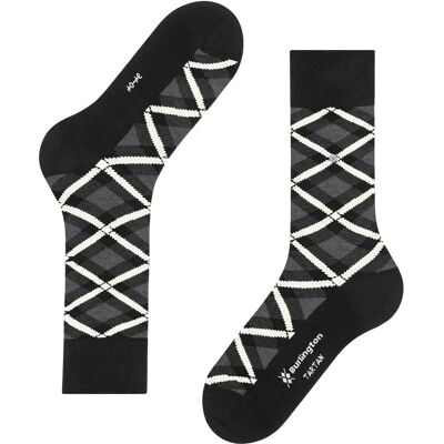 Chaussettes Burlington Tartan Noir 40/46 - Publicité Chaussettes Burlington Tartan Noir 40/46 - Publicité