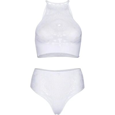 Ensemble dos nu femme Leg Avenue Blanc S/M - Publicité Ensemble dos nu femme Leg Avenue Blanc S/M - Publicité