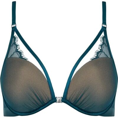 Soutien-gorge push-up ouverture frontale femme Lisca Lovelace Bleu 90C - Publicité Soutien-gorge push-up ouverture frontale femme Lisca Lovelace Bleu 90C - Publicité