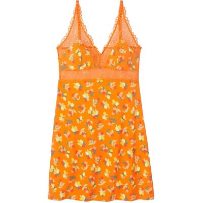 Nuisette imprimé femme Pomm'Poire Nouméa Orange 34/36 - Publicité Nuisette imprimé femme Pomm'Poire Nouméa Orange 34/36 - Publicité