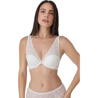 Soutien-gorge rembourrée femme Sassa Happy Choice Blanc 90B - Publicité Soutien-gorge rembourrée femme Sassa Happy Choice Blanc 90B - Publicité