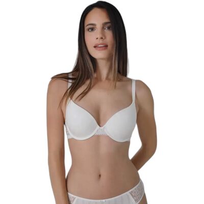 Soutien-gorge viscose femme Sassa Natural Stripe Blanc 100C - Publicité Soutien-gorge viscose femme Sassa Natural Stripe Blanc 100C - Publicité