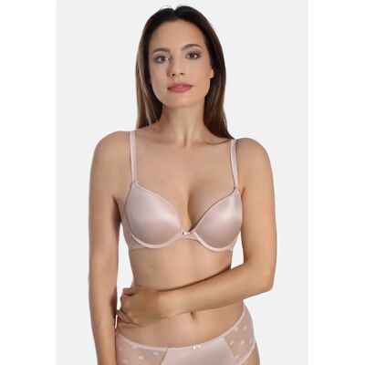 Soutien-gorge push-up en maille femme Sassa Beige 100C - Publicité Soutien-gorge push-up en maille femme Sassa Beige 100C - Publicité