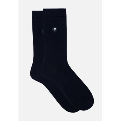 Chaussettes mi-hautes en coton Le Slip Français Lucas Bleu 39/42 - Publicité Chaussettes mi-hautes en coton Le Slip Français Lucas Bleu 39/42 - Publicité