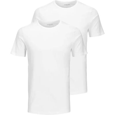 T-shirt Jack & Jones Basic crew neck Blanc 2XL - Publicité T-shirt Jack & Jones Basic crew neck Blanc 2XL - Publicité
