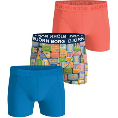 Boxer en coton extensible Björn Borg (x3) Multicolore M - Publicité Boxer en coton extensible Björn Borg (x3) Multicolore M - Publicité