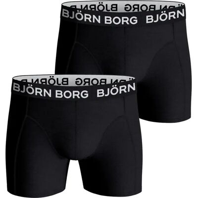 Boxer cotton extensible Björn Borg (x2) Bleu M - Publicité Boxer cotton extensible Björn Borg (x2) Bleu M - Publicité