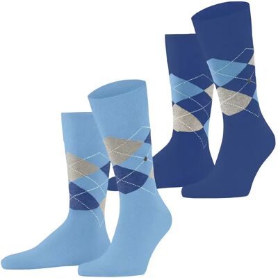 Chaussettes Burlington Everyday Argyle (x2) Bleu 40/46 - Publicité Chaussettes Burlington Everyday Argyle (x2) Bleu 40/46 - Publicité