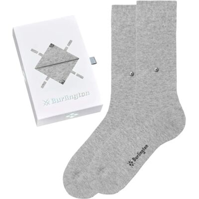 Chaussettes Burlington Basic Gift Box Gris 40/46 - Publicité Chaussettes Burlington Basic Gift Box Gris 40/46 - Publicité