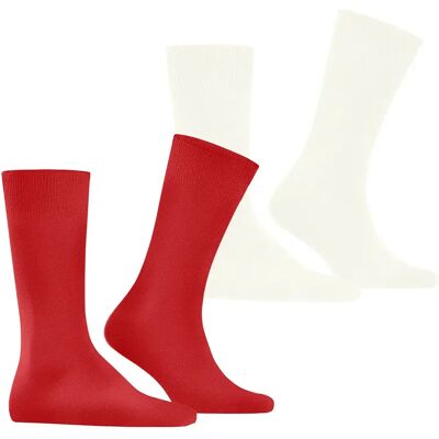 Chaussettes Burlington Everyday (x2) Rouge 40/46 - Publicité Chaussettes Burlington Everyday (x2) Rouge 40/46 - Publicité