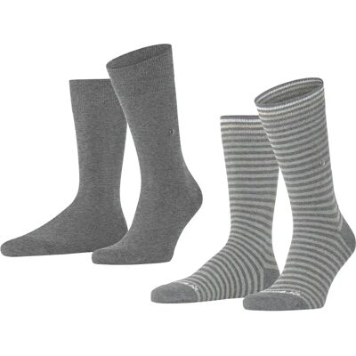 Chaussettes Burlington Everyday Stripe (x2) Gris 40/46 - Publicité Chaussettes Burlington Everyday Stripe (x2) Gris 40/46 - Publicité