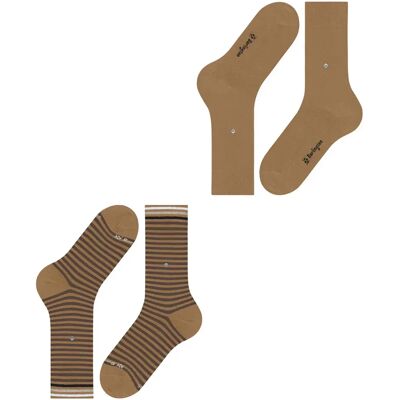 Chaussettes Burlington Everyday Stripe (x2) Beige 40/46 - Publicité Chaussettes Burlington Everyday Stripe (x2) Beige 40/46 - Publicité