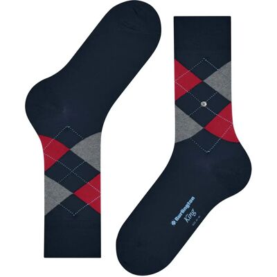 Chaussettes Burlington King Bleu 46/50 - Publicité Chaussettes Burlington King Bleu 46/50 - Publicité