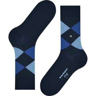 Chaussettes Burlington King Bleu 46/50 - Publicité Chaussettes Burlington King Bleu 46/50 - Publicité