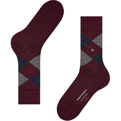 Chaussettes Burlington Edinburgh Rouge 40/46 - Publicité Chaussettes Burlington Edinburgh Rouge 40/46 - Publicité