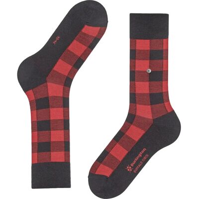 Chaussettes Burlington Buffalo Check Noir 40/46 - Publicité Chaussettes Burlington Buffalo Check Noir 40/46 - Publicité