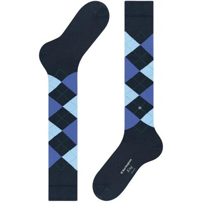 Chaussettes mi-bas Burlington King Bleu 40/46 - Publicité Chaussettes mi-bas Burlington King Bleu 40/46 - Publicité