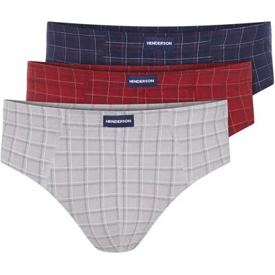Slip Henderson Classic (x3) Gris M - Publicité Slip Henderson Classic (x3) Gris M - Publicité