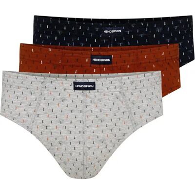 Slip Henderson Classic (x3) Gris XL - Publicité Slip Henderson Classic (x3) Gris XL - Publicité