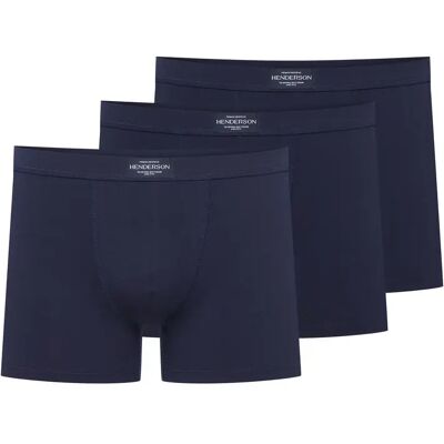 Boxer Henderson Main (x3) Bleu M - Publicité Boxer Henderson Main (x3) Bleu M - Publicité