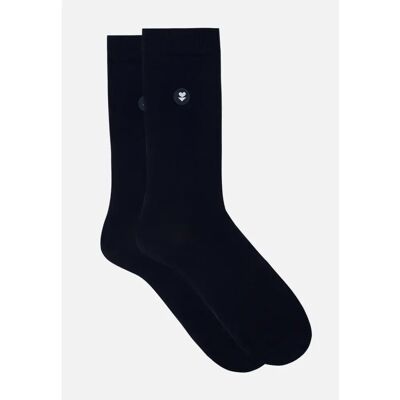 Chaussettes mi-hautes en coton Le Slip Français Lucas Bleu 39/42 - Publicité Chaussettes mi-hautes en coton Le Slip Français Lucas Bleu 39/42 - Publicité