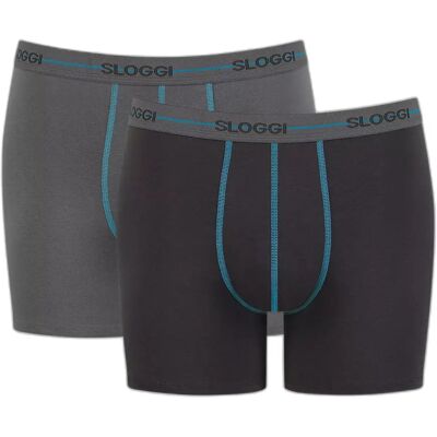 Boxers Sloggi Start (x2) Marron XL - Publicité Boxers Sloggi Start (x2) Marron XL - Publicité