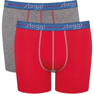 Boxers Sloggi Start (x2) Rouge L - Publicité Boxers Sloggi Start (x2) Rouge L - Publicité