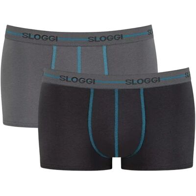 Boxers taille basse Sloggi Start (x2) Marron L - Publicité Boxers taille basse Sloggi Start (x2) Marron L - Publicité