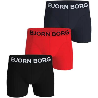 Boxer Björn Borg Stretch (x3) Noir M - Publicité Boxer Björn Borg Stretch (x3) Noir M - Publicité
