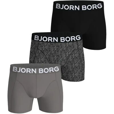 Boxer Björn Borg Stretch (x3) Noir M - Publicité Boxer Björn Borg Stretch (x3) Noir M - Publicité