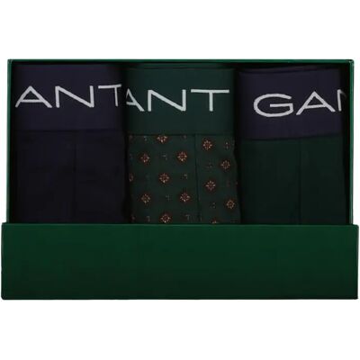 Boxer Gant Trunk Gift Box (x3) Vert XL - Publicité Boxer Gant Trunk Gift Box (x3) Vert XL - Publicité