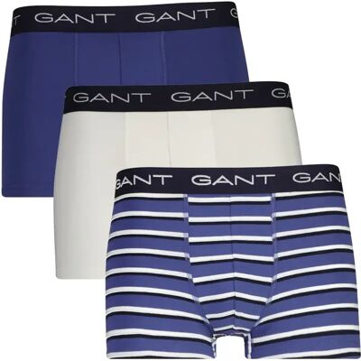 Boxer Gant Striped (x3) Bleu L - Publicité Boxer Gant Striped (x3) Bleu L - Publicité